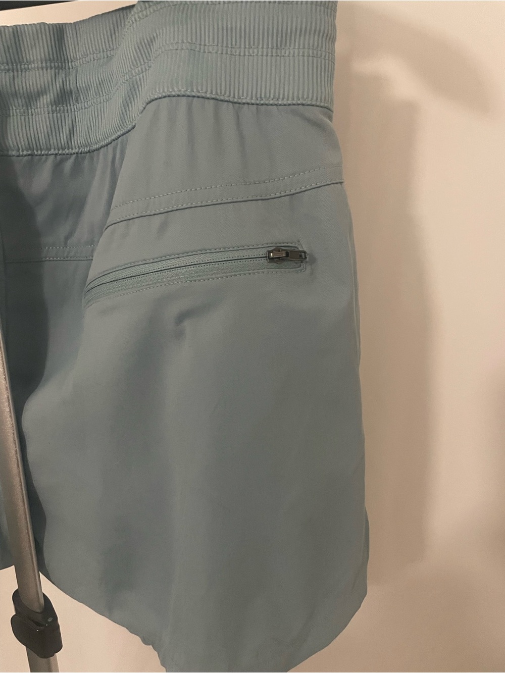 The North Face Women's Dusty Blue Drawstring Athletic Shorts - Picture 2 of 5